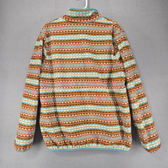 Patagonia Women's Pullover, Reversible Fleece/Windbreaker, Med/Lg, Brown/Aqua - Picture 3 of 8